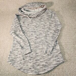 Womens Cowl Neck Hoodie Mossimo Supply Co. Size S/P Gray Long Sleeve